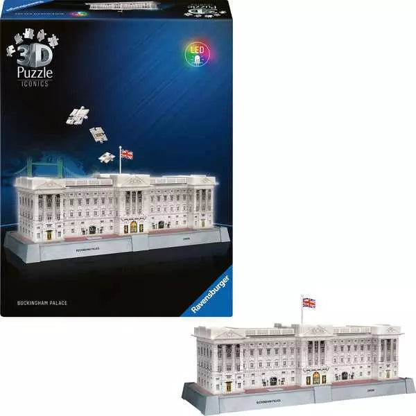 Ravensburger Iconics Buckingham Palace Light Up 216 Piece 3D Jigsaw Puzzle