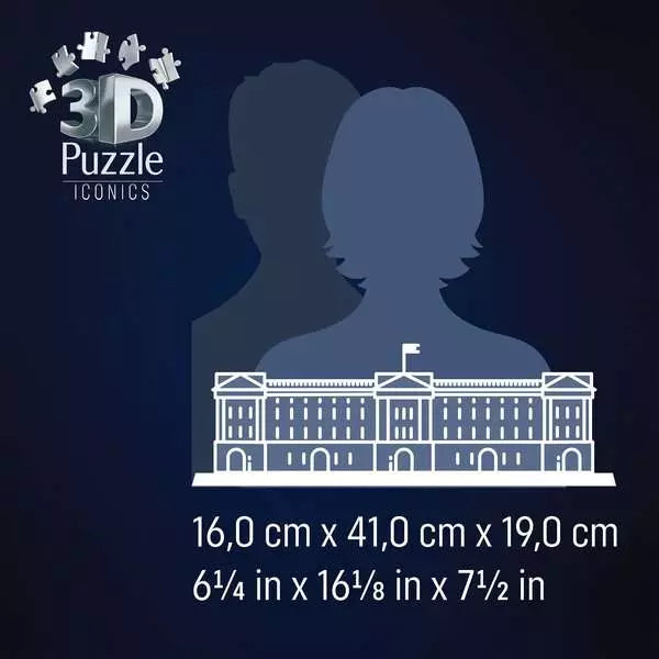 Ravensburger Iconics Buckingham Palace Light Up 216 Piece 3D Jigsaw Puzzle