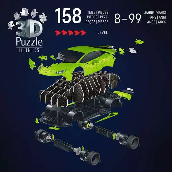 Ravensburger Iconics Lamborghini Huracan 108pc 3D Jigsaw Puzzle