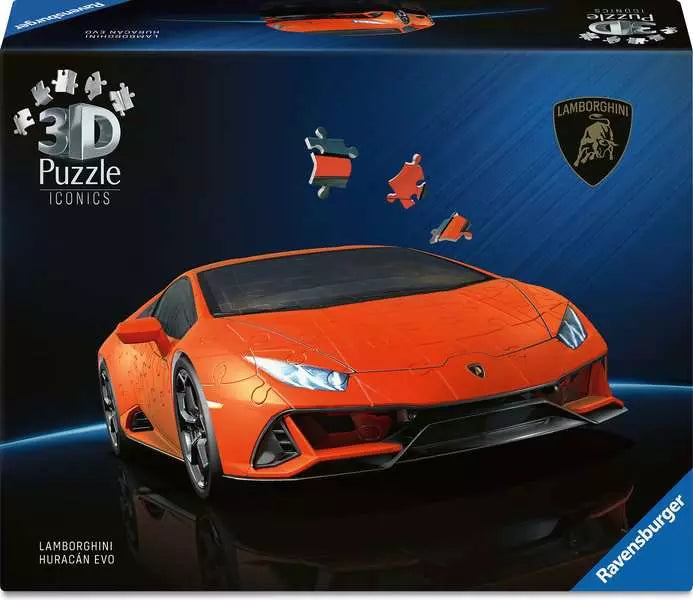 Ravensburger Iconics Lamborghini Huracan Arancio 108 Piece Puzzle
