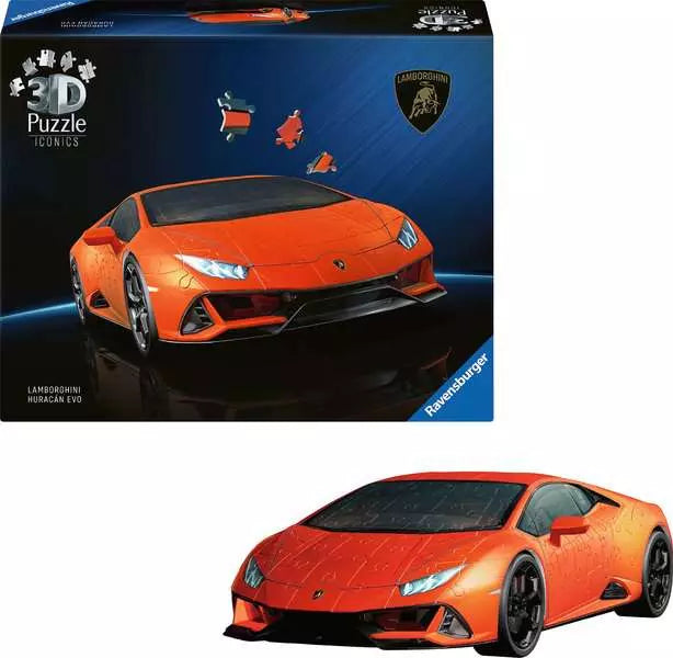 Ravensburger Iconics Lamborghini Huracan Arancio 108 Piece Puzzle