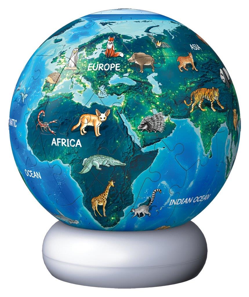Ravensburger Earth at Night Lit 72 piece 3D Jigsaw Puzzle - Night Light