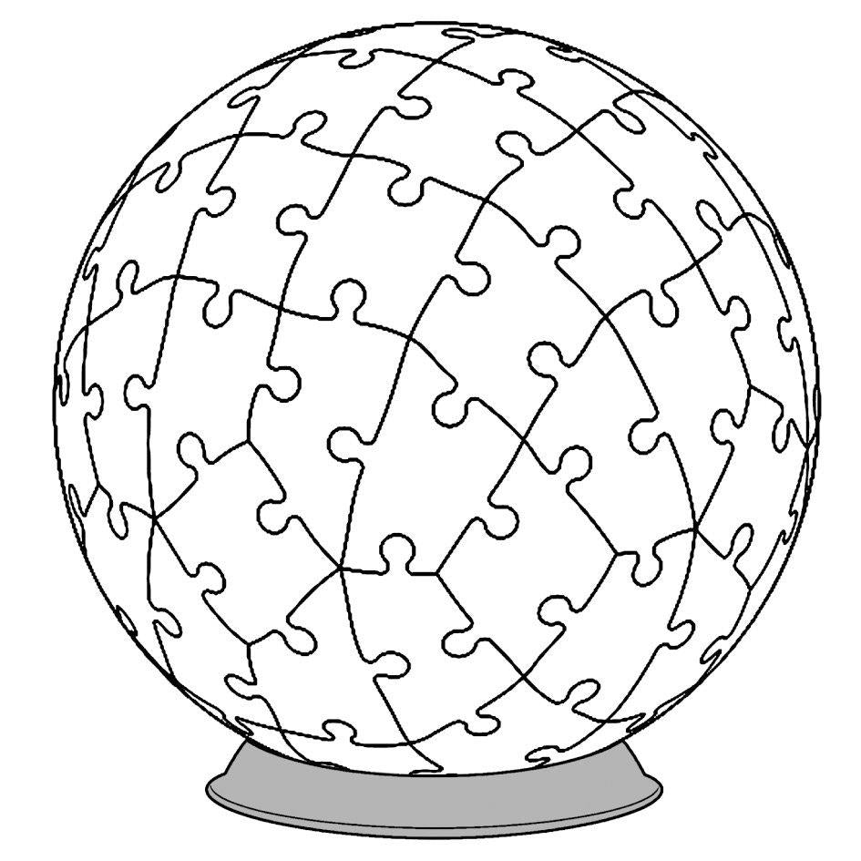 Ravensburger Earth at Night Lit 72 piece 3D Jigsaw Puzzle - Night Light