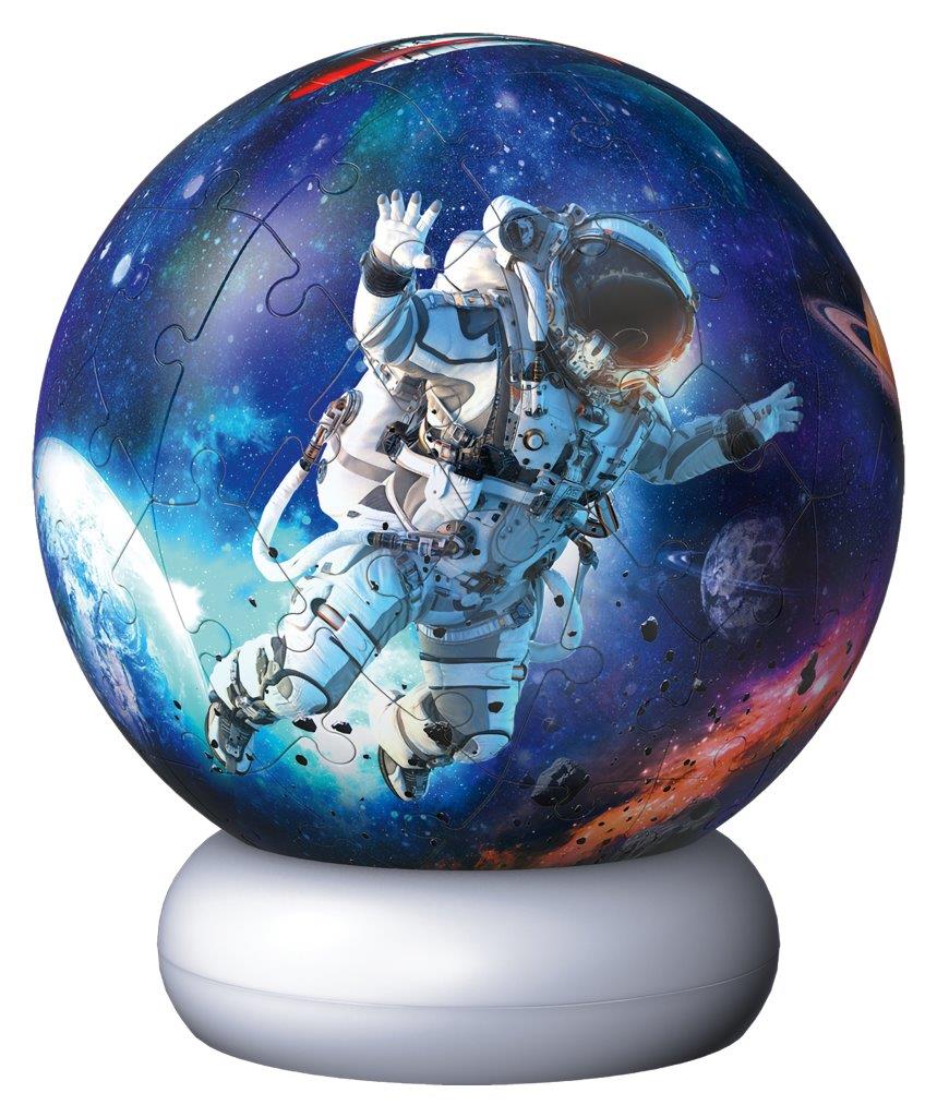 Ravensburger Astronauts in Space Lit 72 piece 3D Jigsaw Puzzle - Night Light