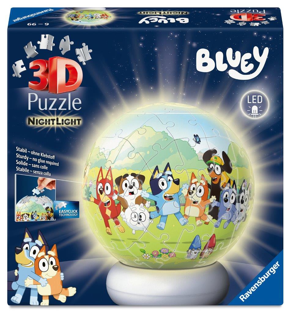 Ravensburger Bluey Lit 72 piece 3D Jigsaw Puzzle - Night Light
