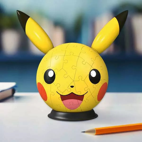 Ravensburger Pokémon Pikachu with Ears 3D Puzzle Ball