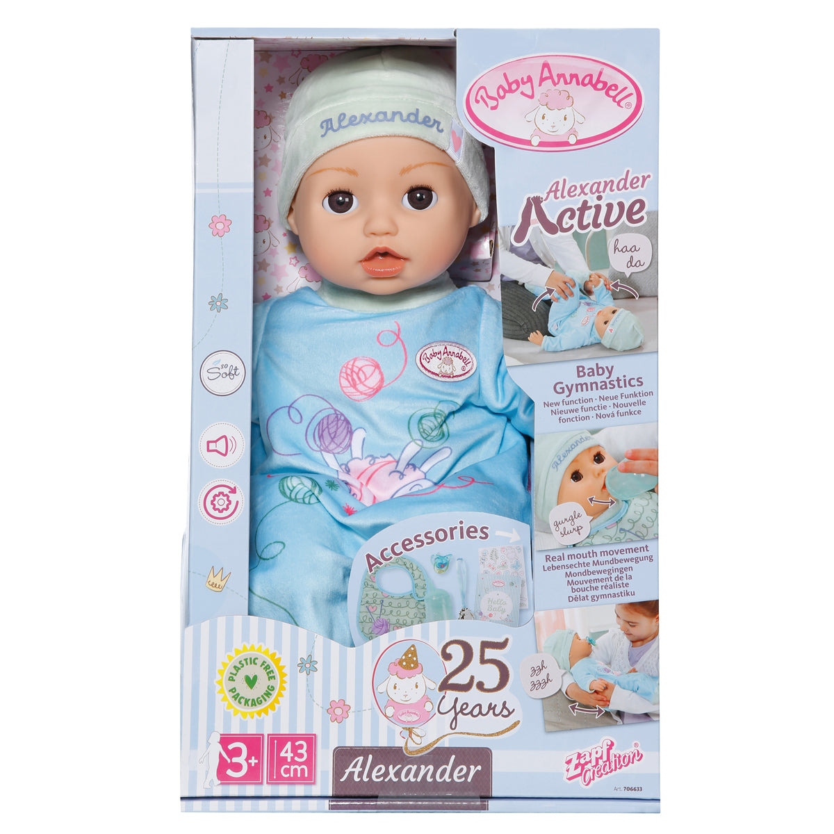 Baby Annabell Active Alexander 43cm Doll