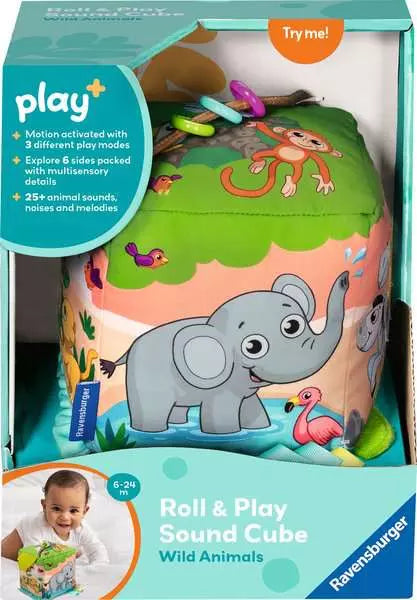 Ravensburger Play+ Roll & Play Wild Animals Sound Cube