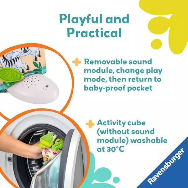 Ravensburger Play+ Roll & Play Wild Animals Sound Cube