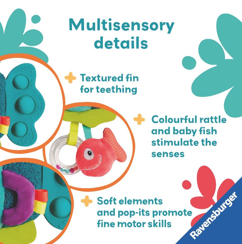 Ravensburger Pop-It Piranha Blue Sensory Fidget Toy