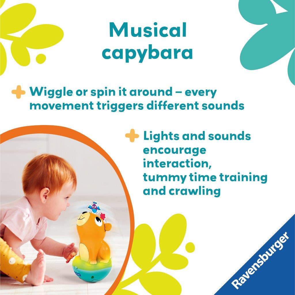 Ravensburger Roly Poly Capybara Baby Toy