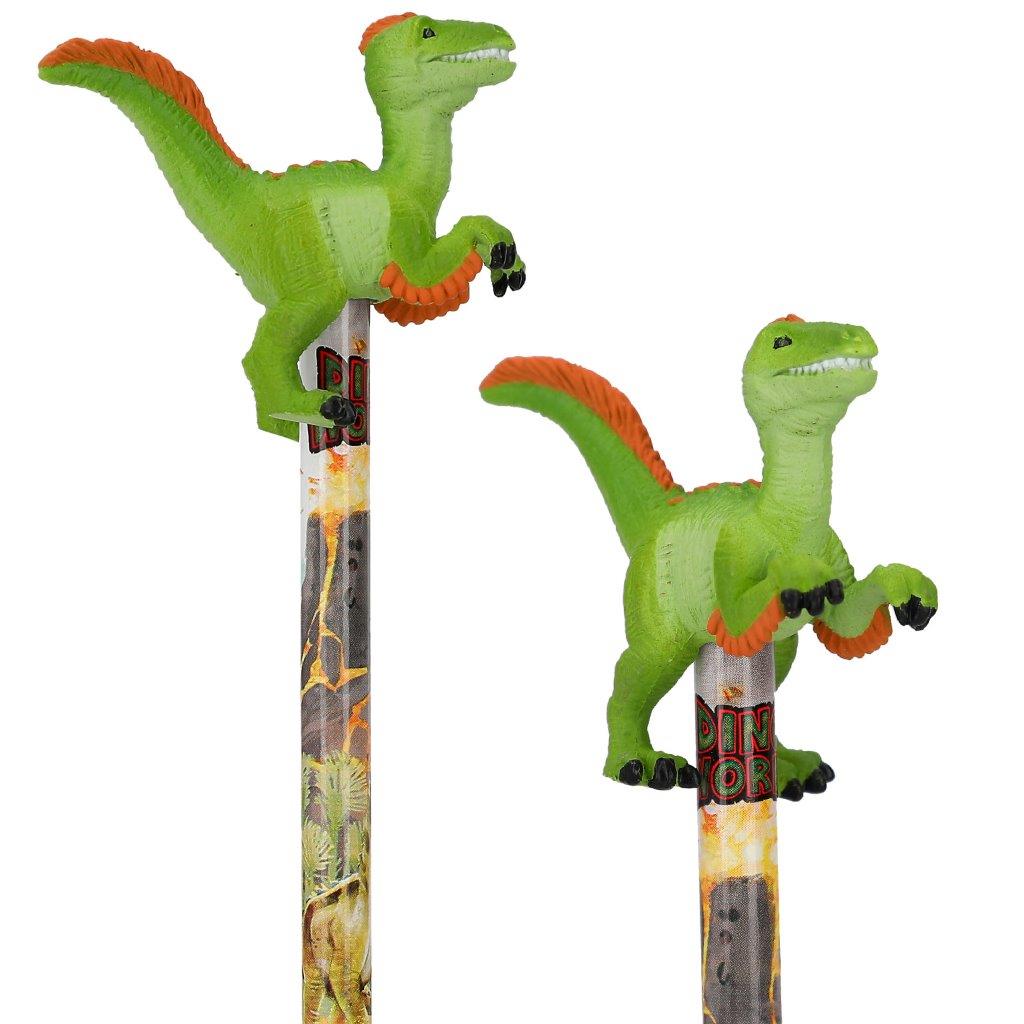 Dino World Pencil with Dino topper Assortment