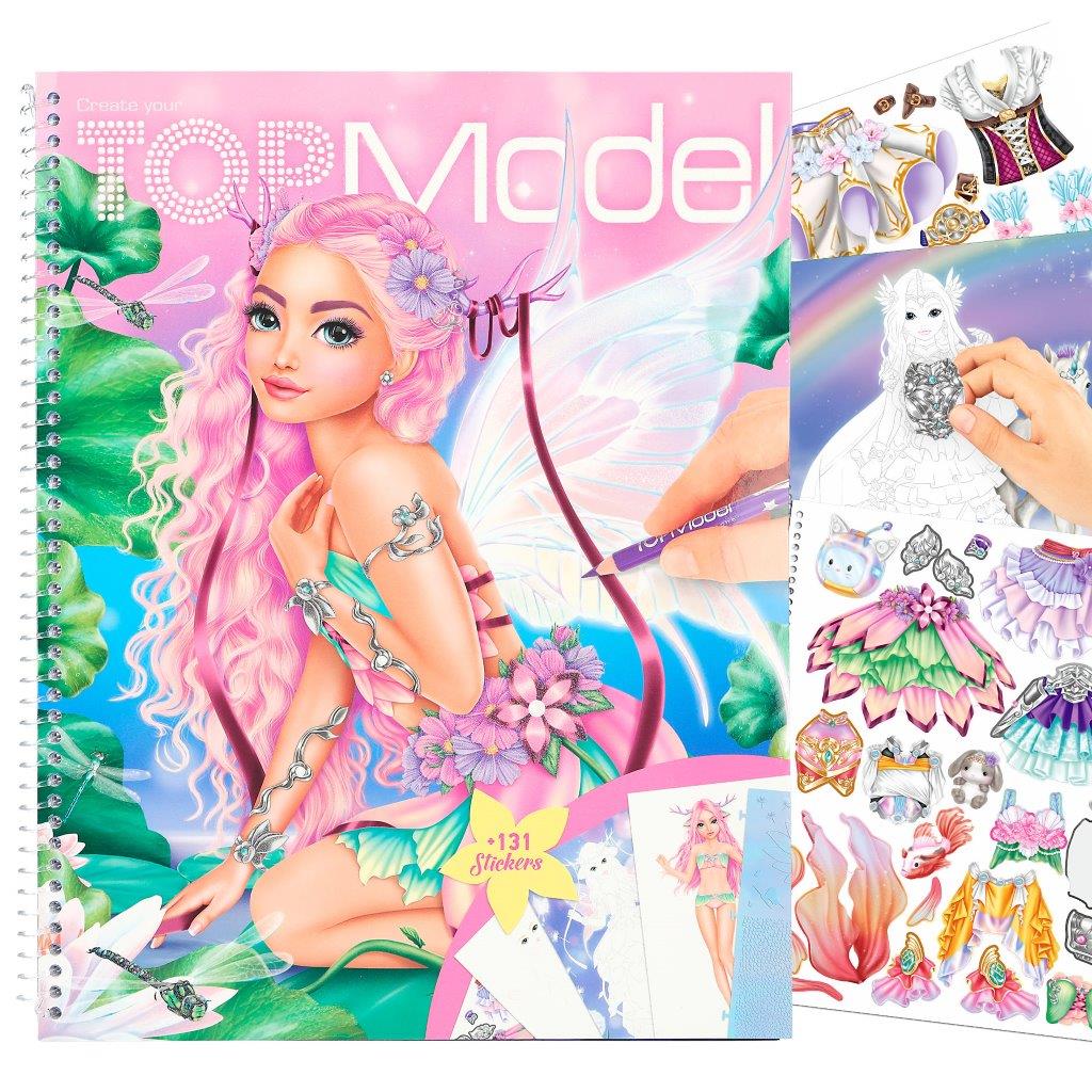 TOPModel Create Your Own Colouring Book Fantasy