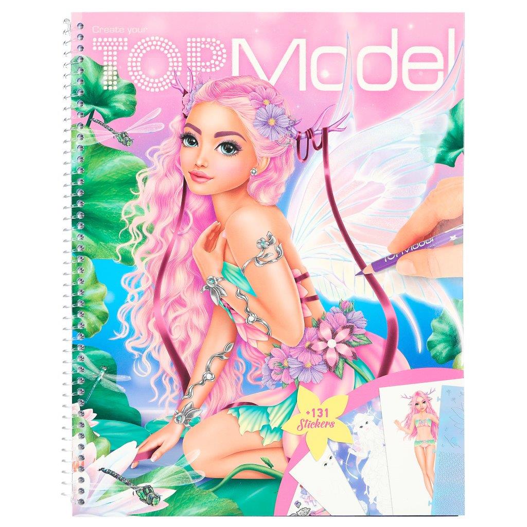 TOPModel Create Your Own Colouring Book Fantasy