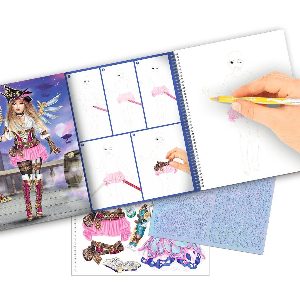 TOPModel Create Your Own Colouring Book Fantasy