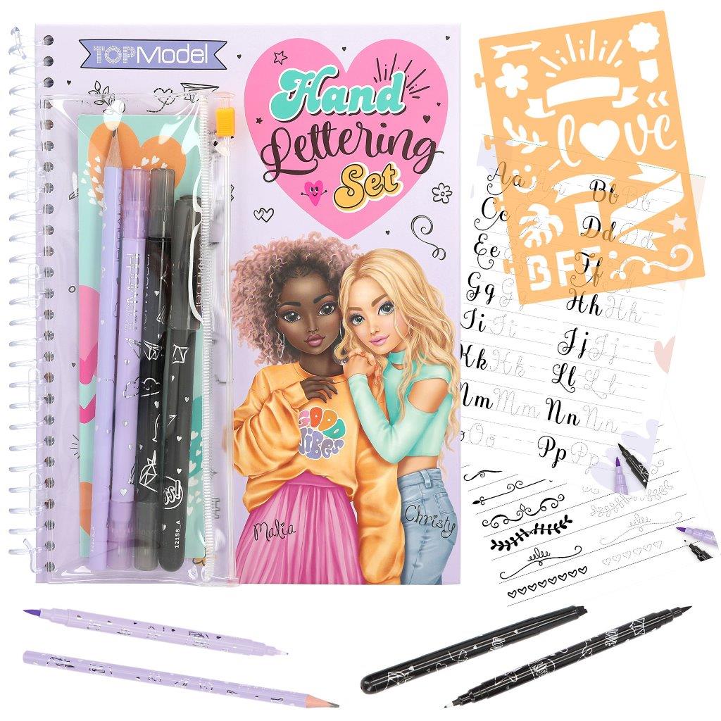 TOPModel Colouring Book Set Handlette
