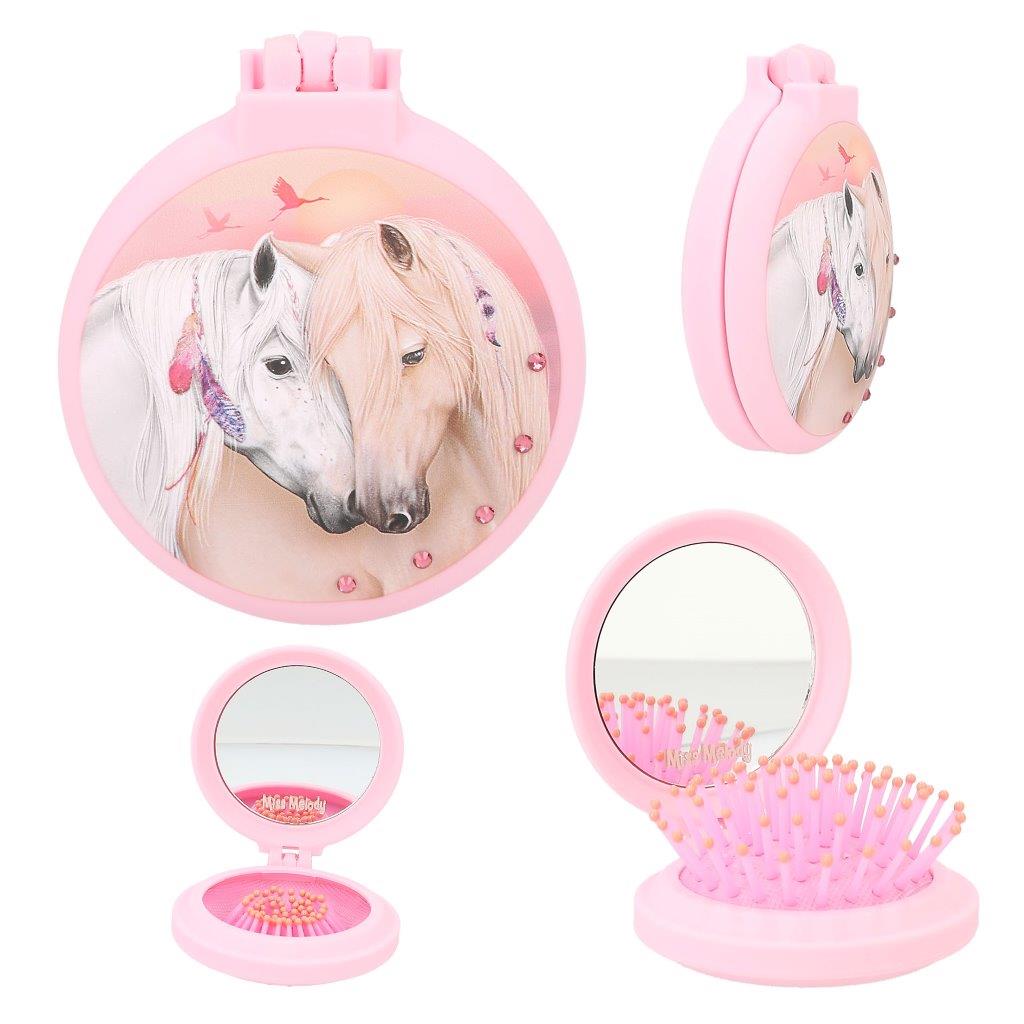Miss Melody Folding Hairbrush Assortment