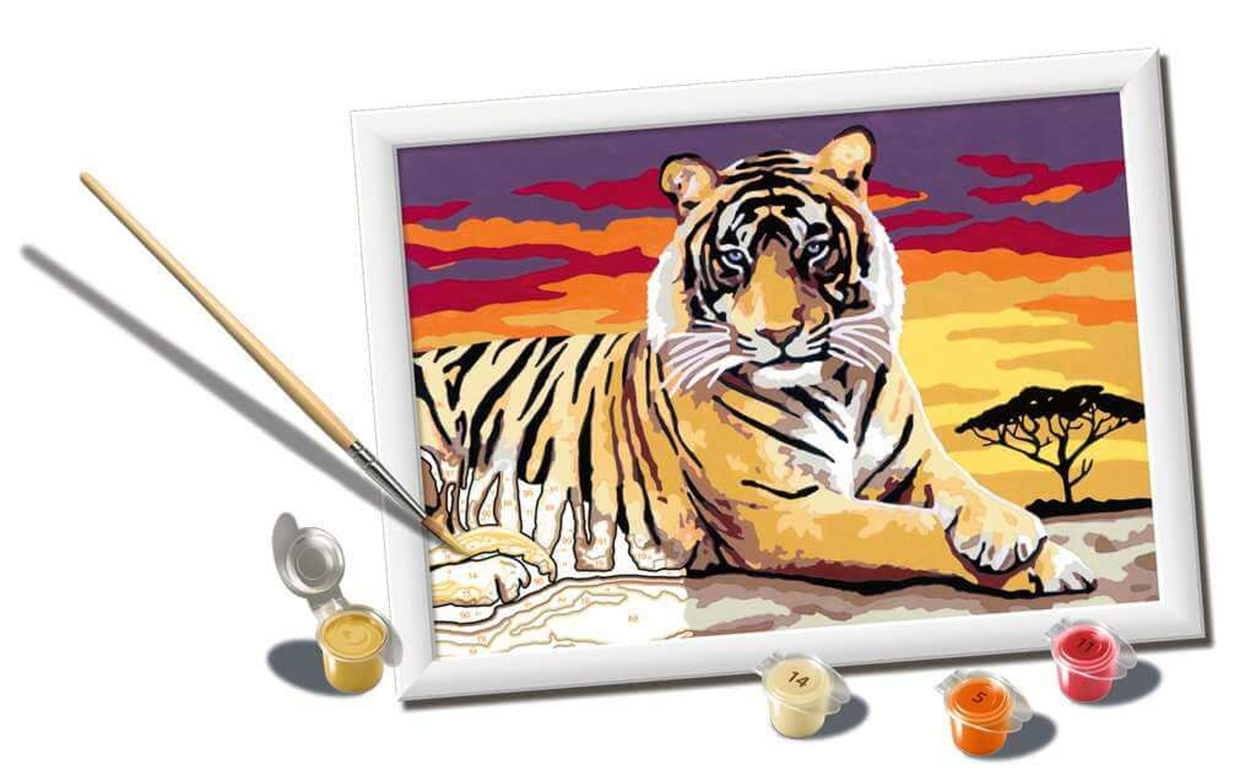 CreArt - Paint by Numbers Majestic Tiger