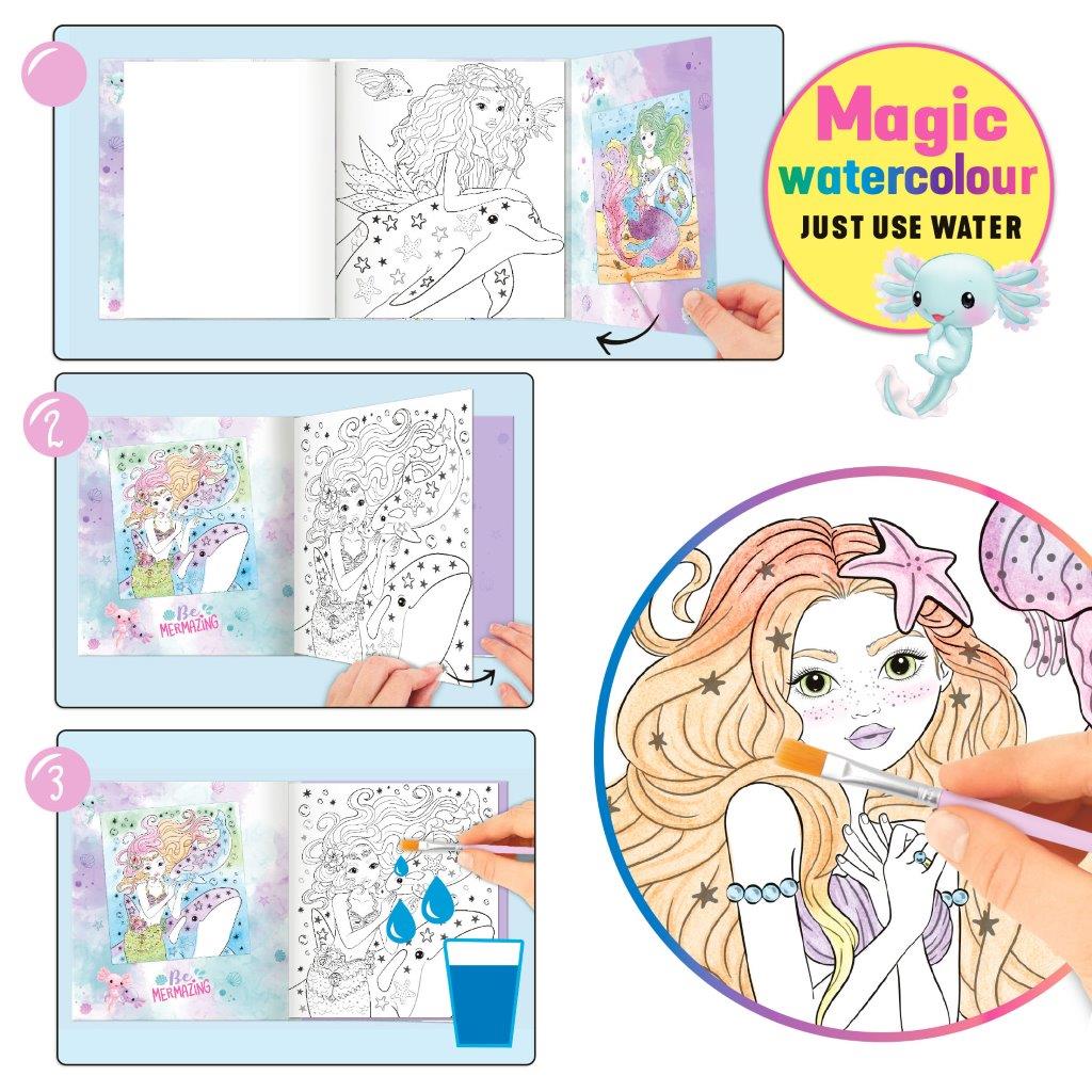 TOPModel Mermaid Watercolour Book