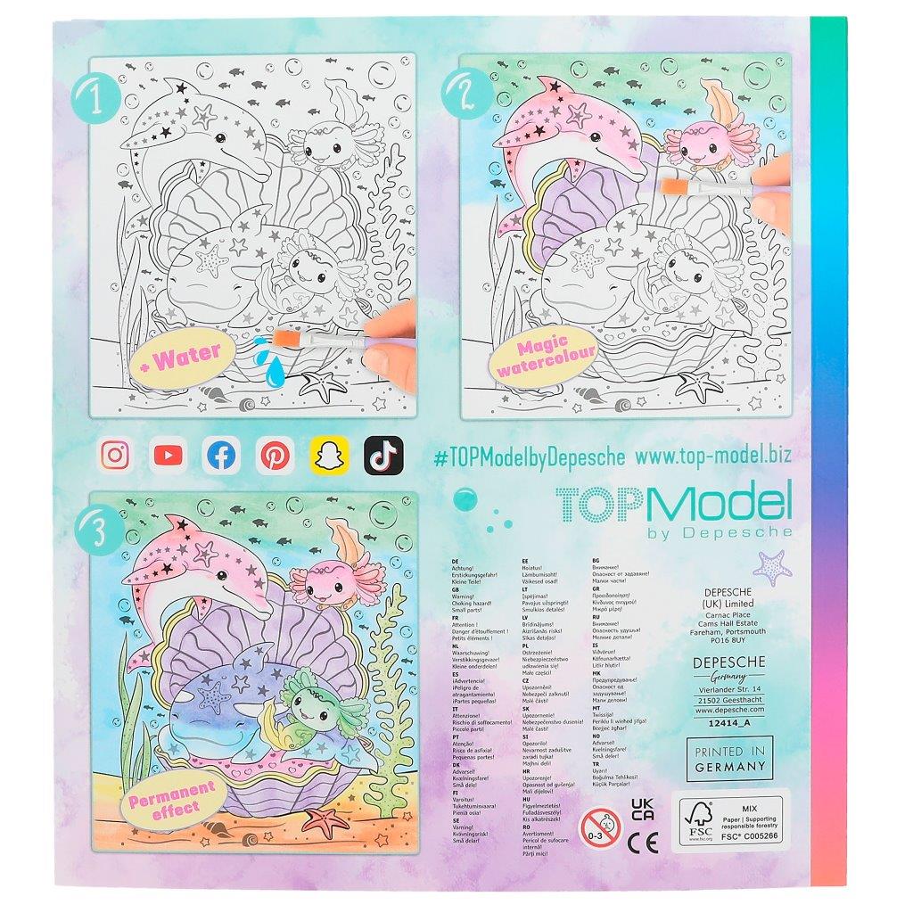TOPModel Mermaid Watercolour Book
