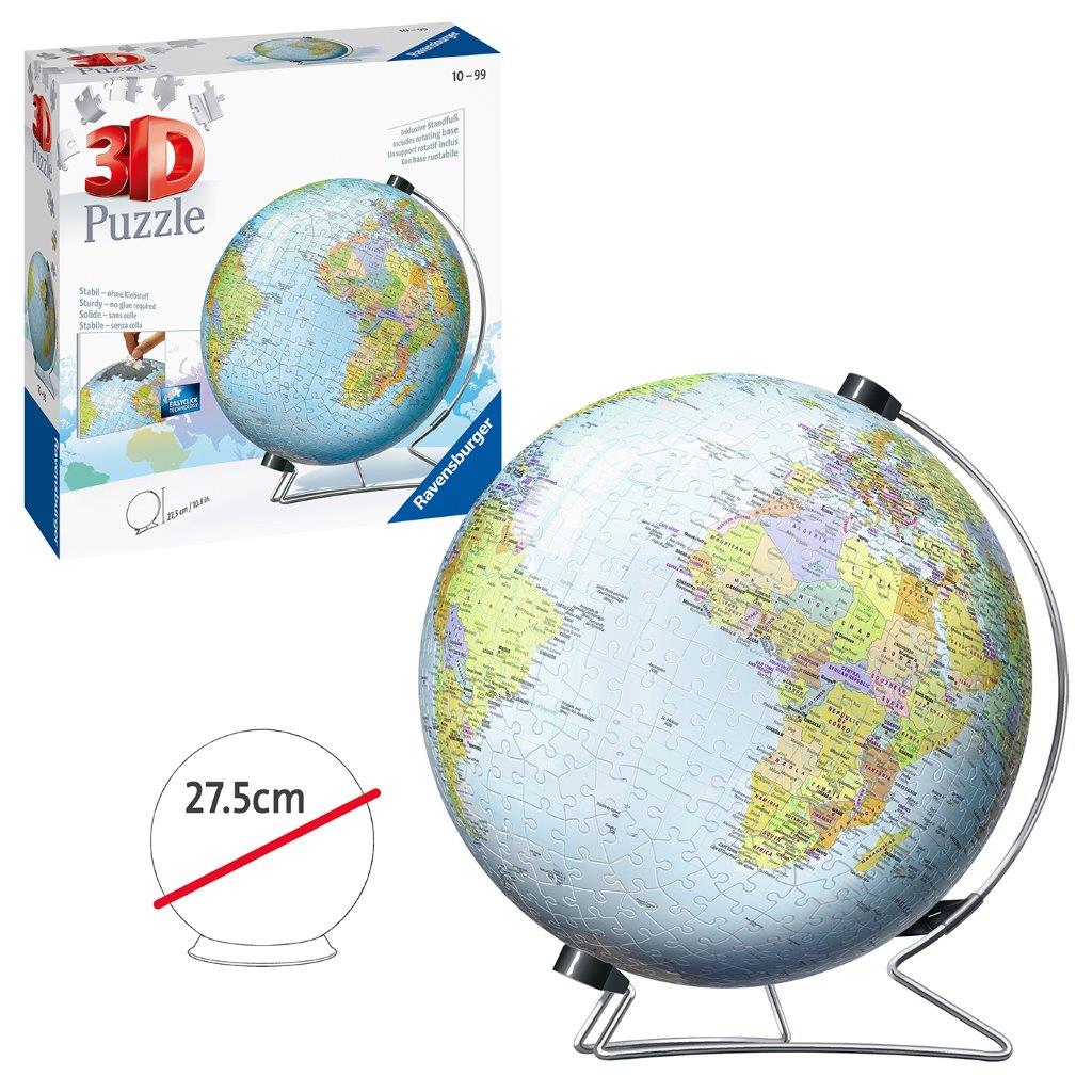 The World on V-Stand 3D Puzzle, 540pc