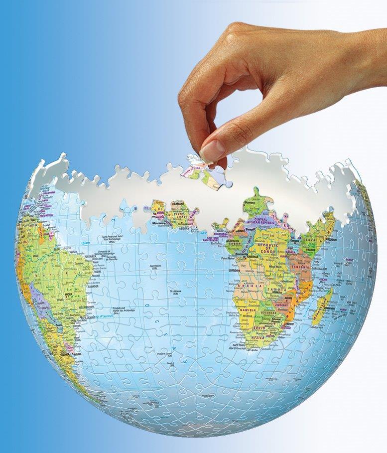 The World on V-Stand 3D Puzzle, 540pc