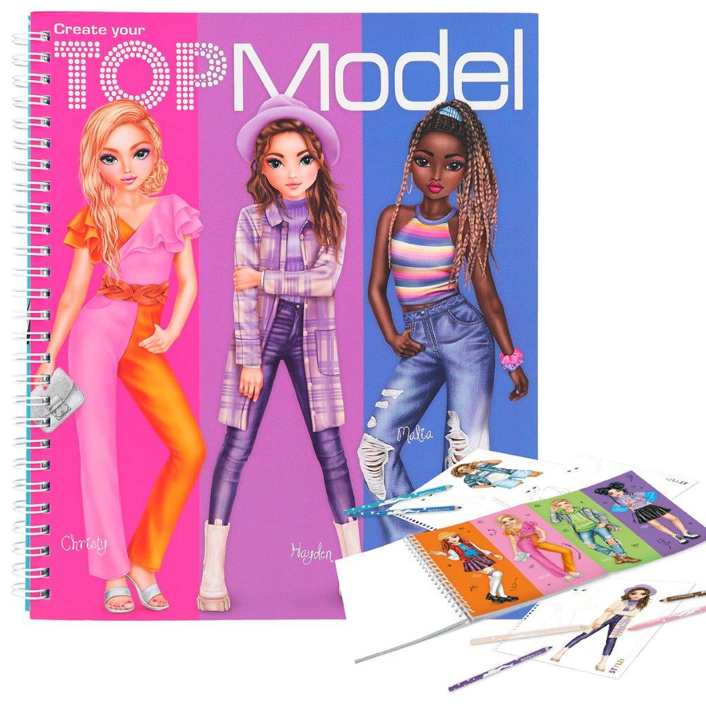 TOPModel Create Your Own Colouring Book