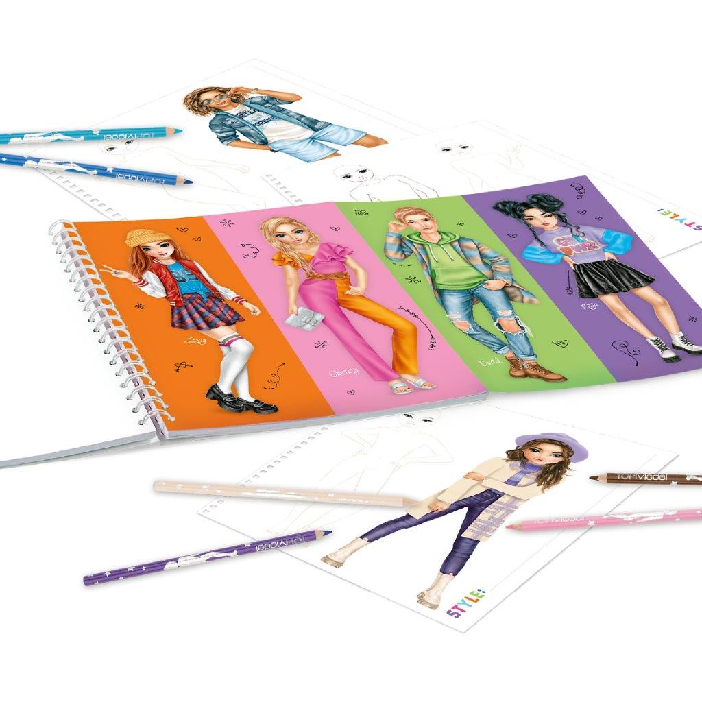 TOPModel Create Your Own Colouring Book