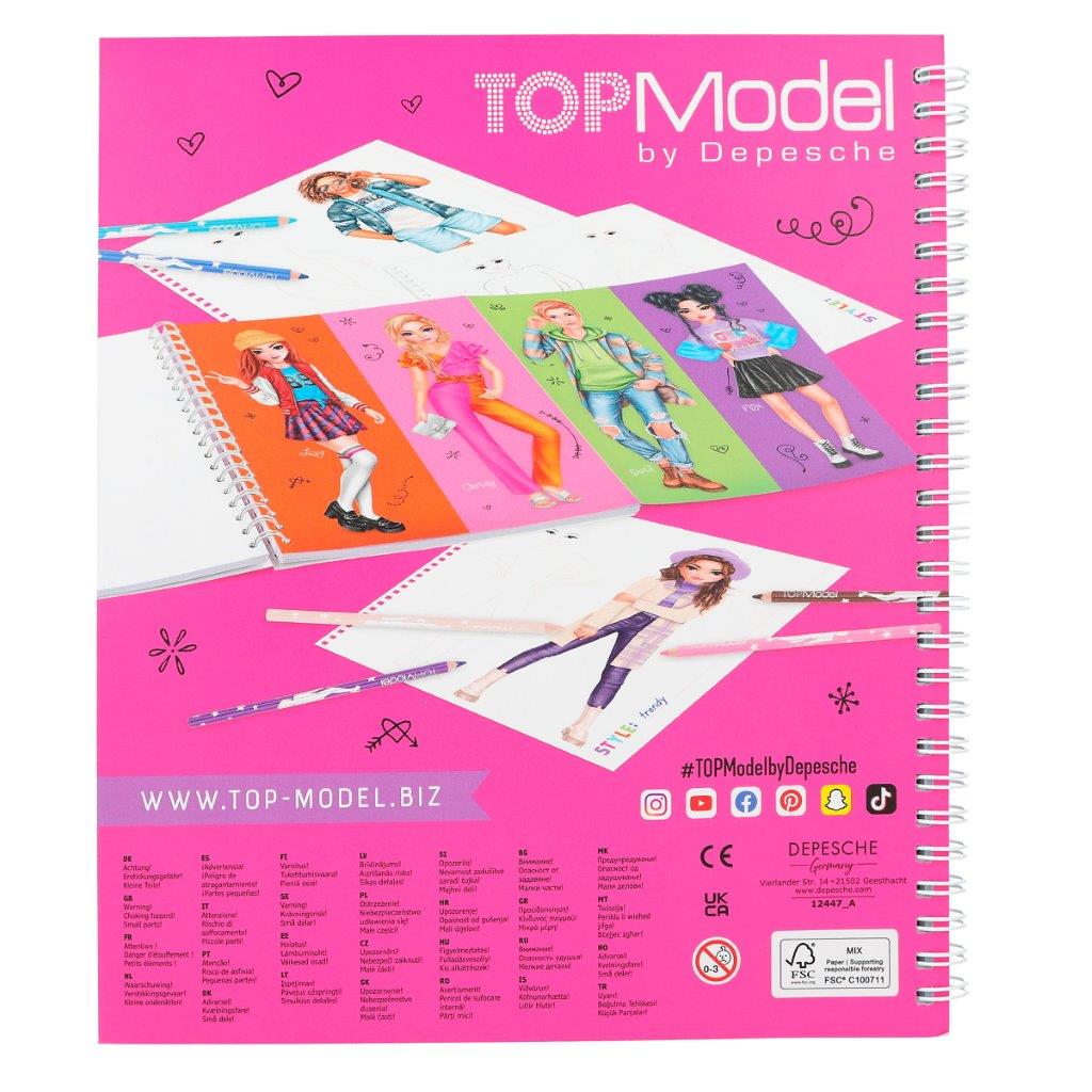 TOPModel Create Your Own Colouring Book