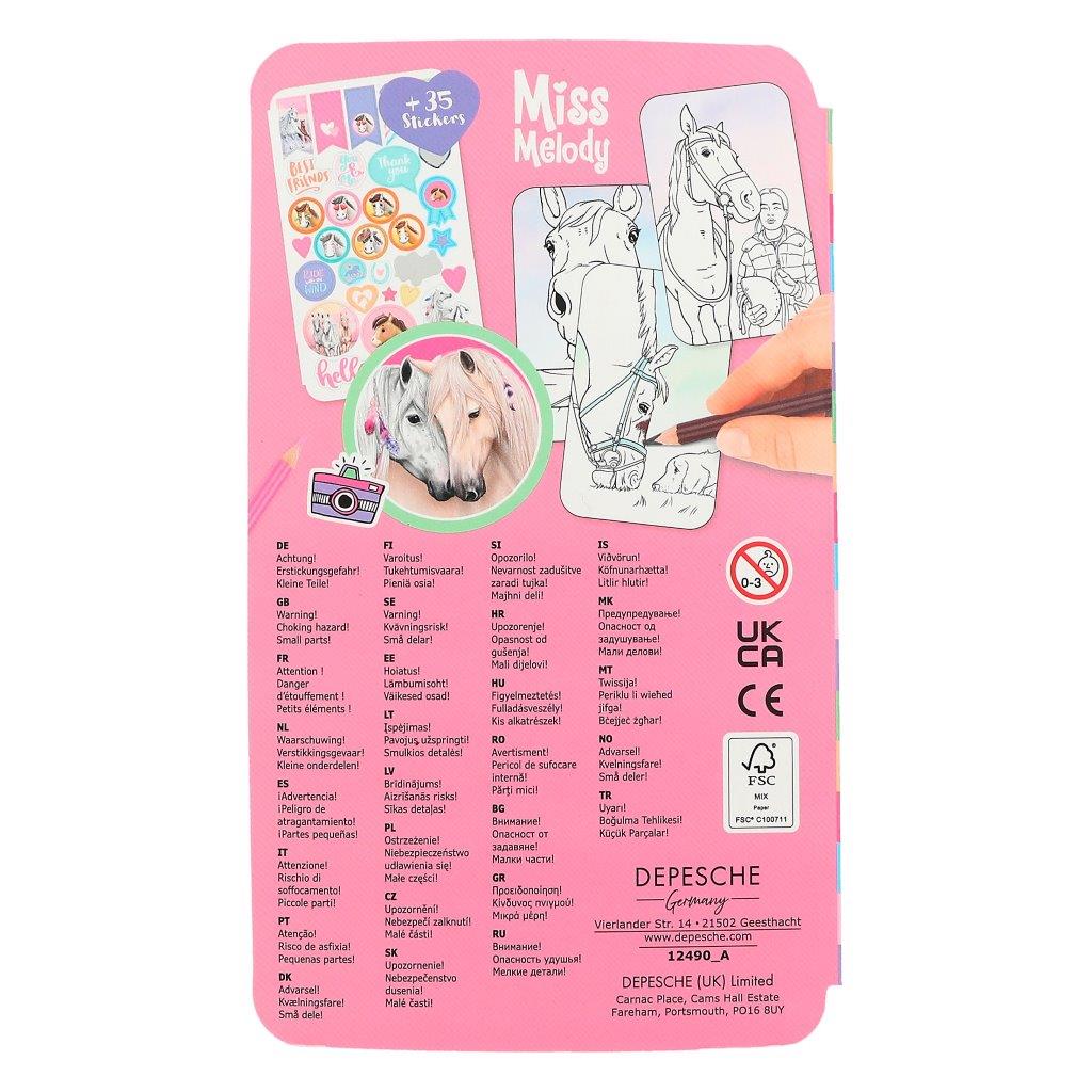 Miss Melody Selfie Colouring Book
