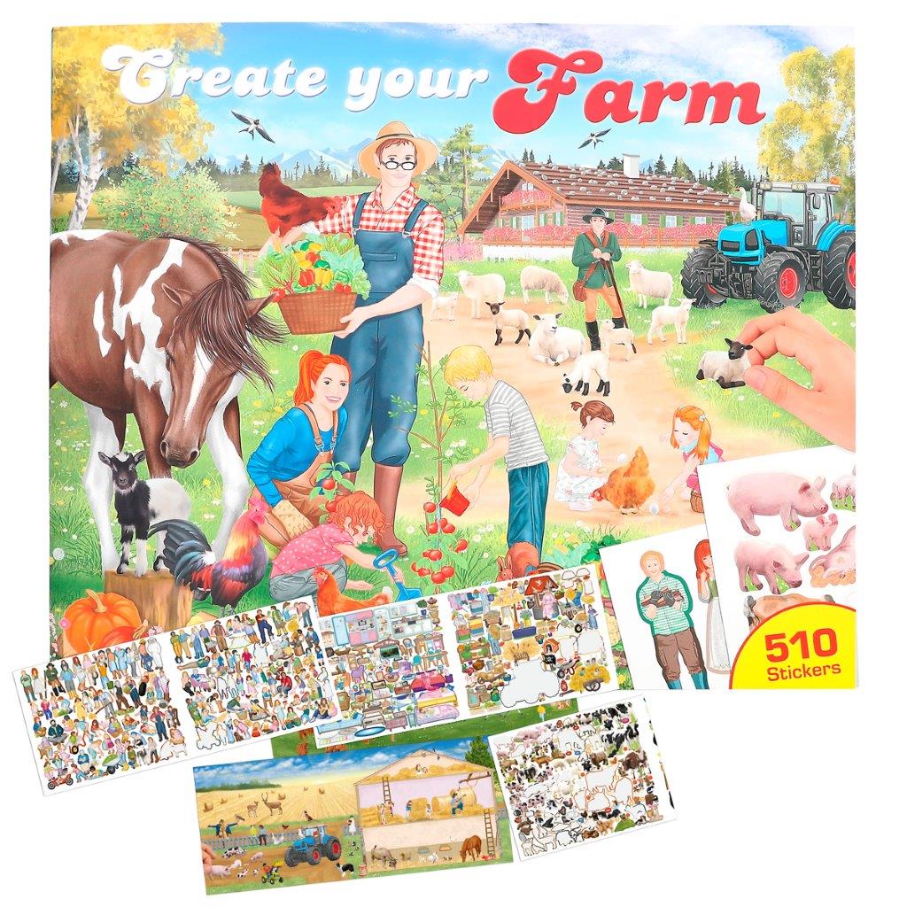 Create Your farm Colouring Book