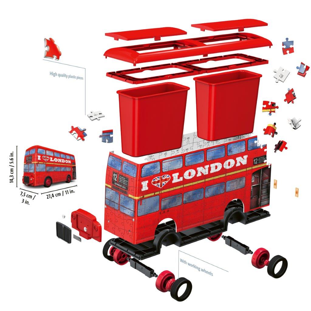 London Bus 216pc 3D Puzzle