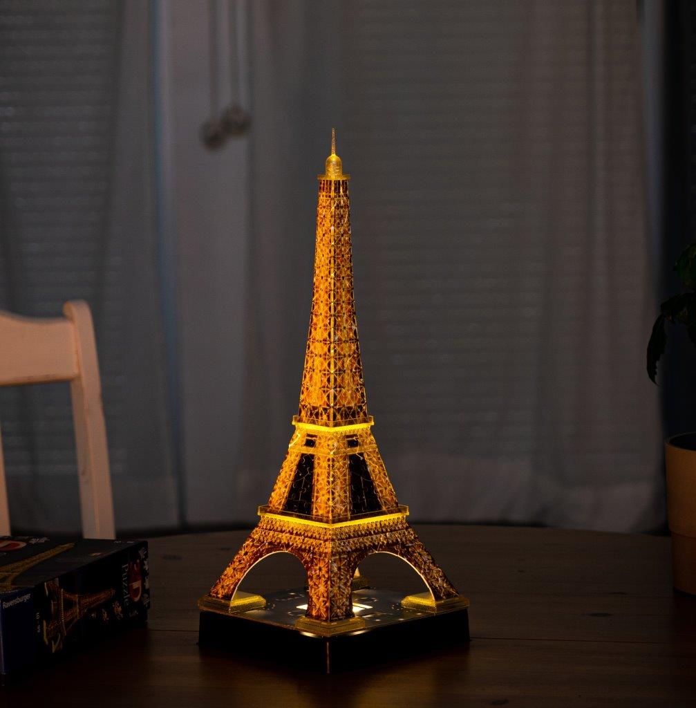 Iconics Eiffel Tower Light Up 3D Puzzle, 216pc