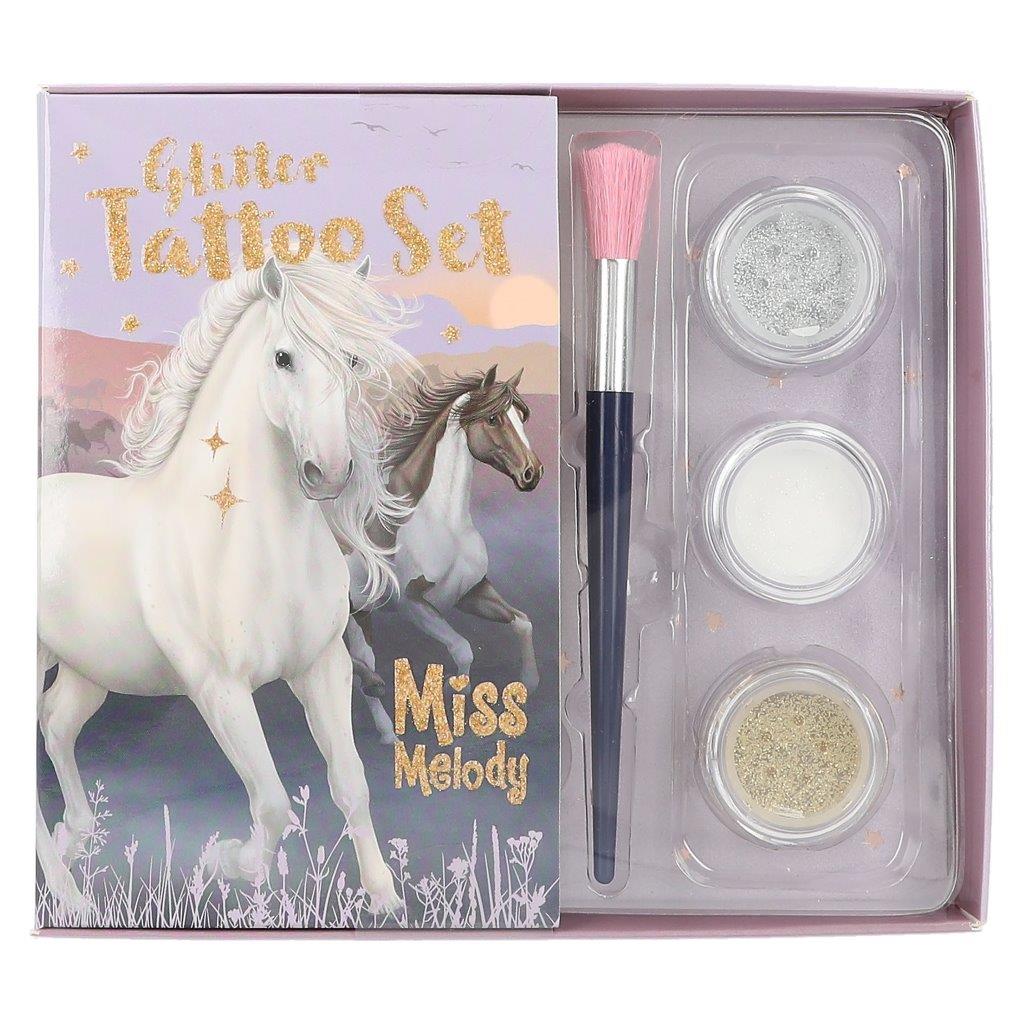 Miss Melody Glitter Tattoo Set Night