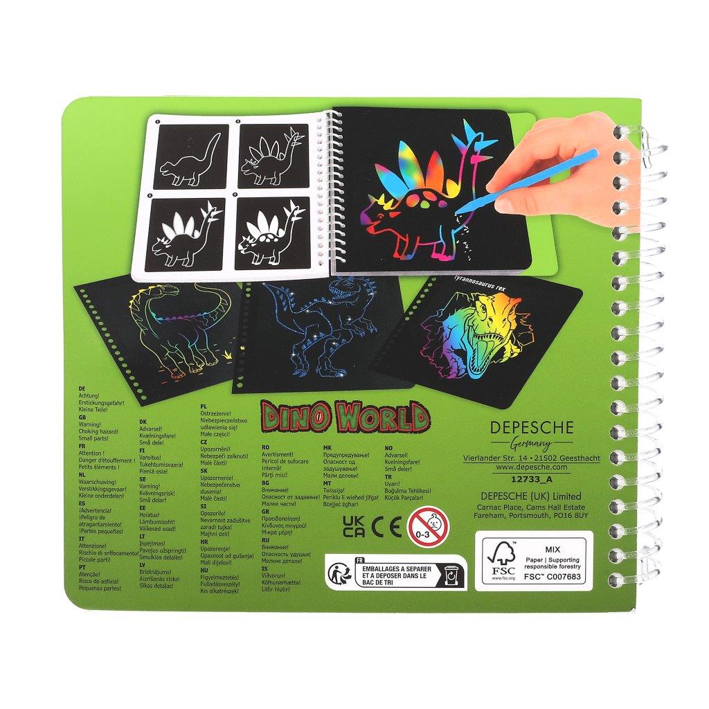 Dino World  Mini Magic-Scratch Book