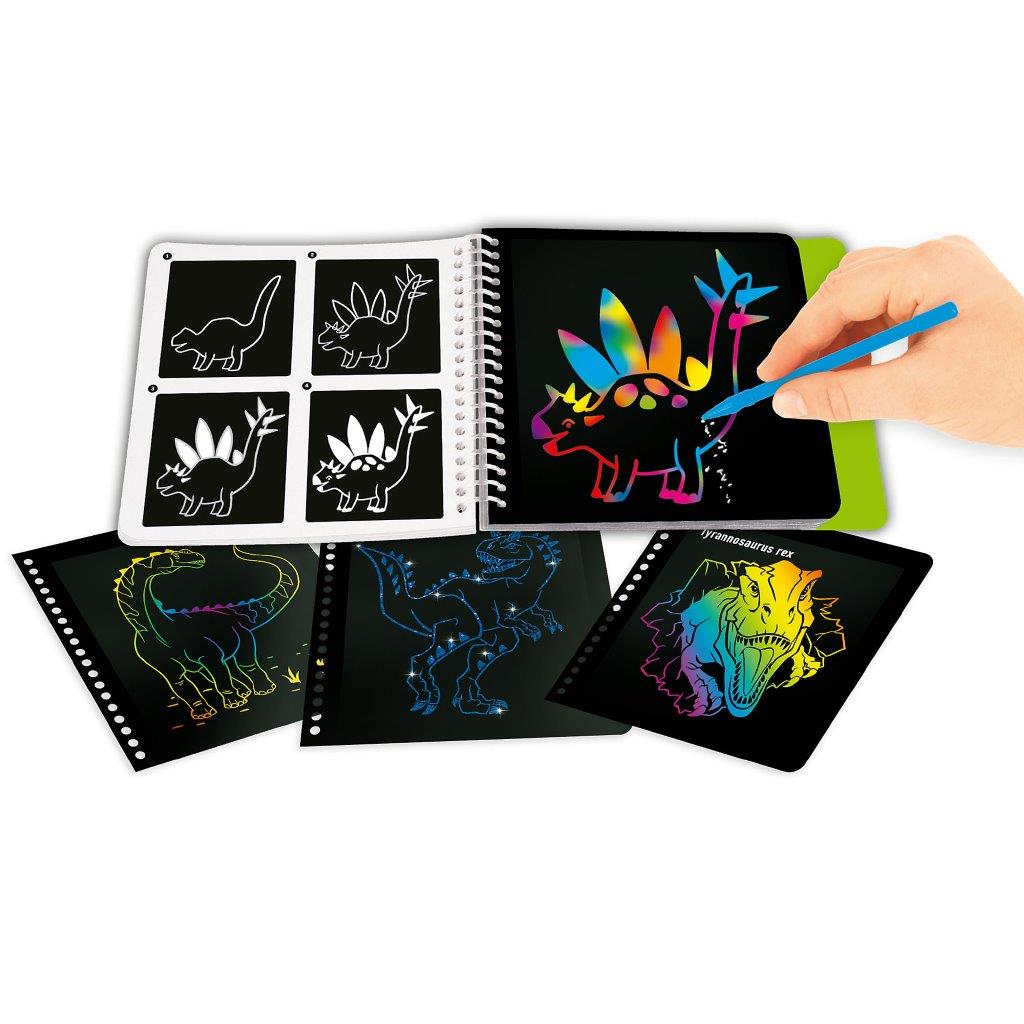 Dino World  Mini Magic-Scratch Book