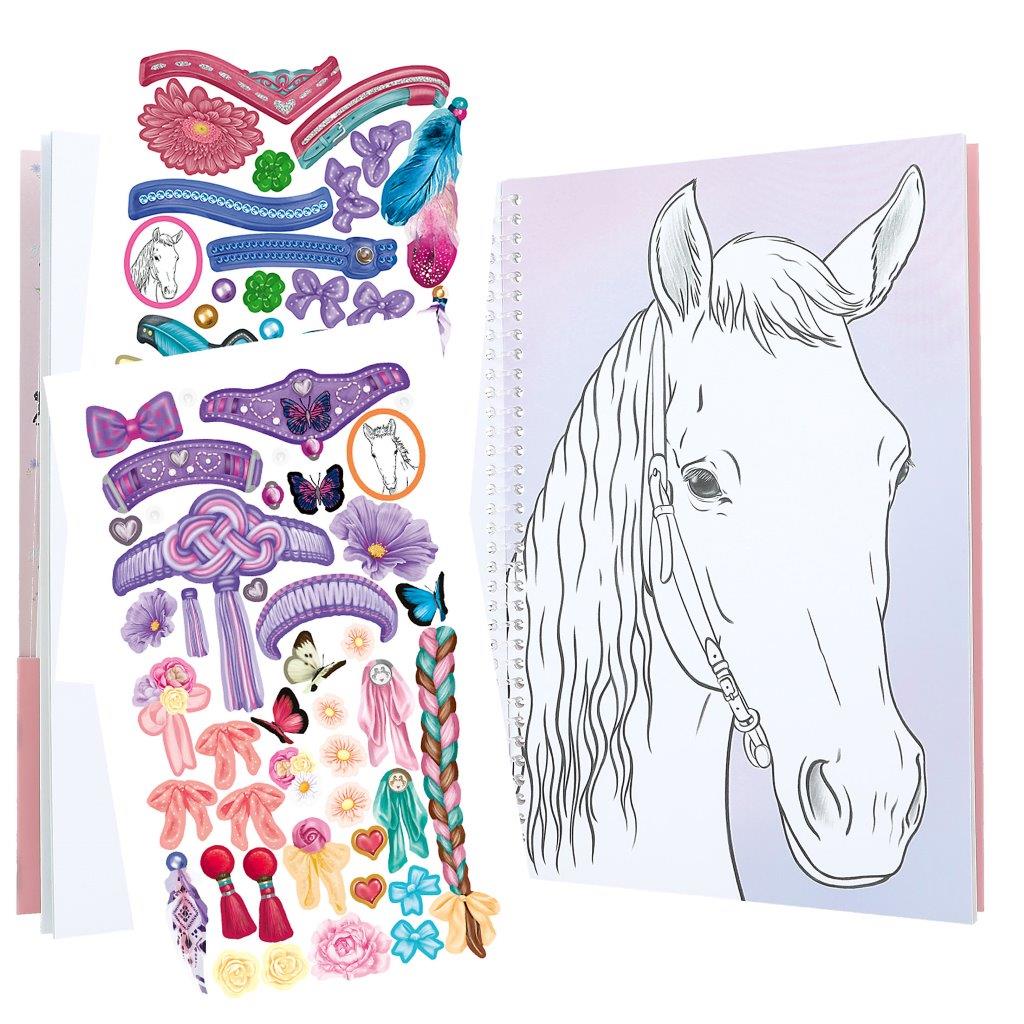 Miss Melody Create Your Horses Blaze Colouring book