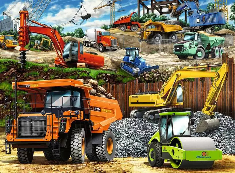 Ravensburger Construction Vehicles 100 Piece Jigsaw Puzzle