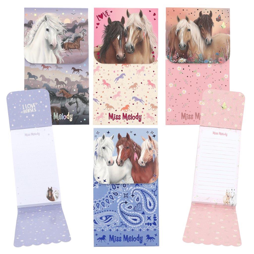 Miss Melody Pad With Magnet Closure Assortment