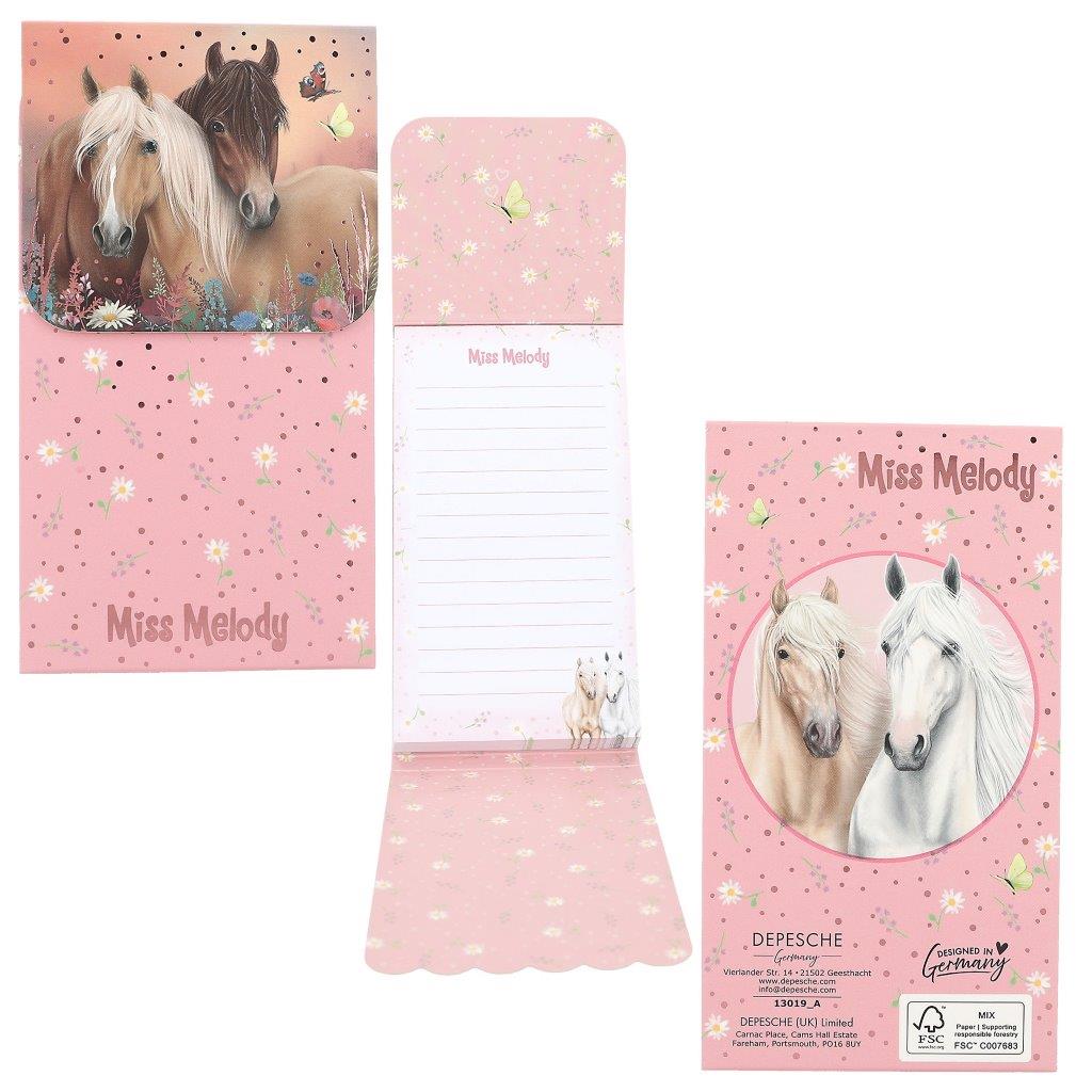 Miss Melody Pad With Magnet Closure Assortment