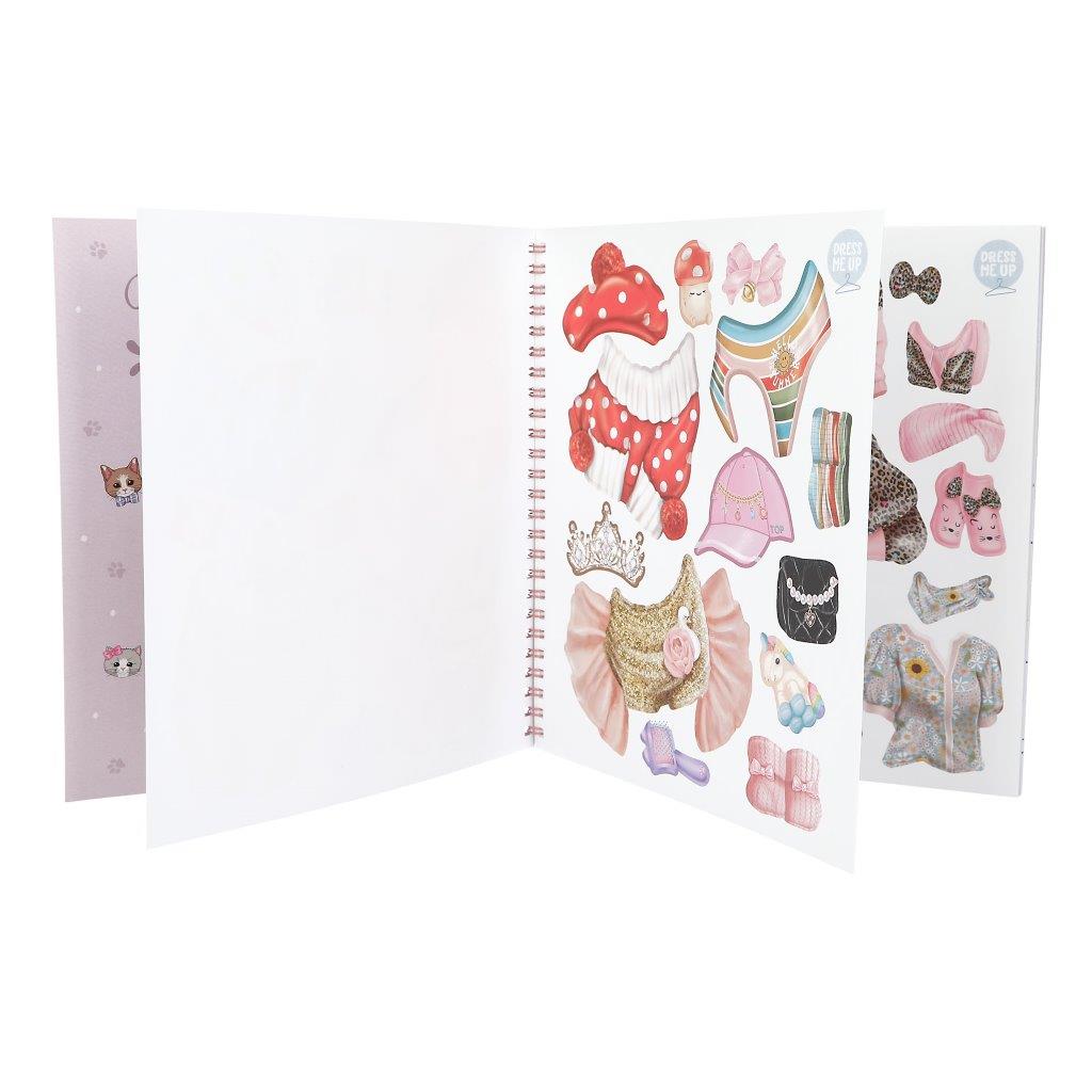 TOPModel Create Your Own Kitty Colouring