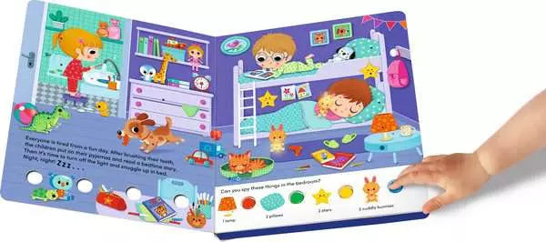 Ravensburger Play+ Search and Shine In the Night Light-Up Board Book