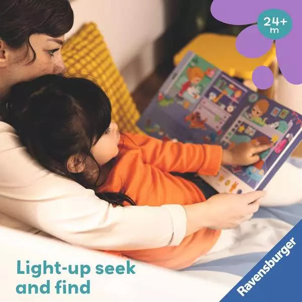 Ravensburger Play+ Search and Shine In the Night Light-Up Board Book