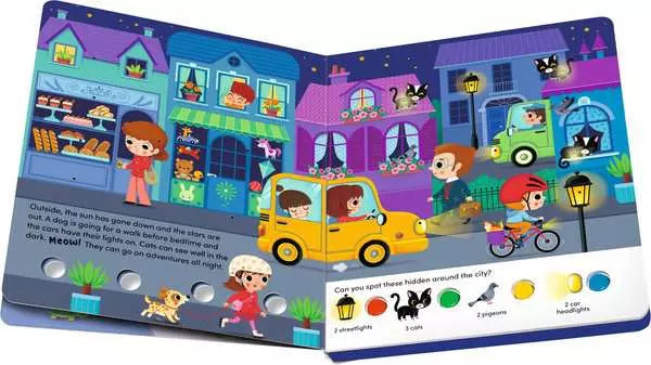Ravensburger Play+ Search and Shine In the Night Light-Up Board Book