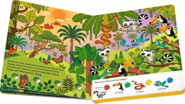 Ravensburger Play+ Search and Shine In the Jungle Light-Up Board Book