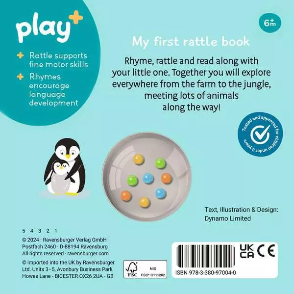 Ravensburger Play+ Ready Steady Shake First Animals Board Book