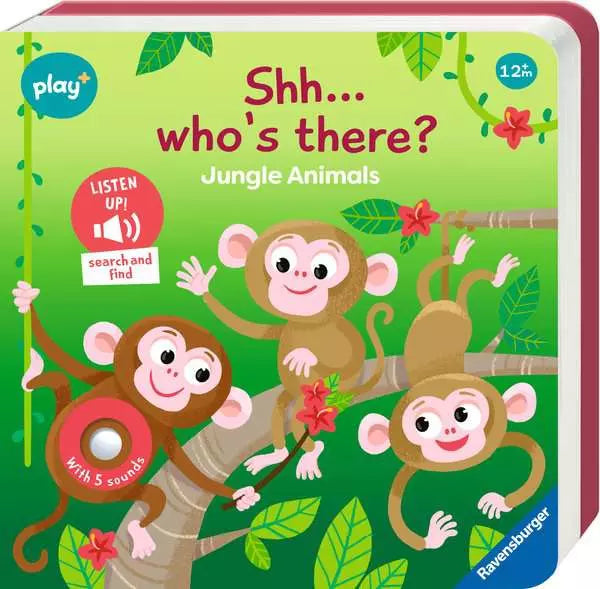 Ravensburger Play+ Shh Who's There? Jungle Animals Sound Book