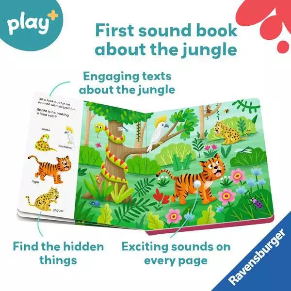 Ravensburger Play+ Shh Who's There? Jungle Animals Sound Book