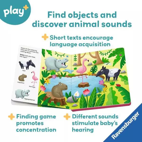 Ravensburger Play+ Shh Who's There? Jungle Animals Sound Book