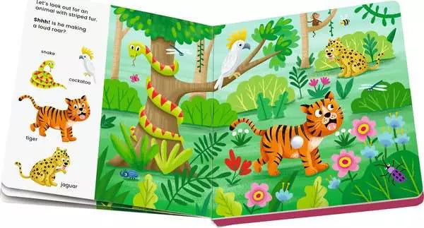Ravensburger Play+ Shh Who's There? Jungle Animals Sound Book